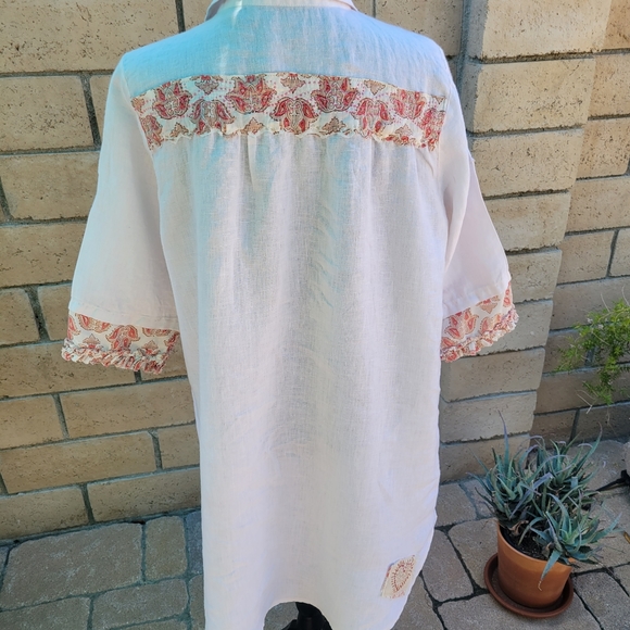 One of a kind Linen tunic or dress. - Picture 2 of 7